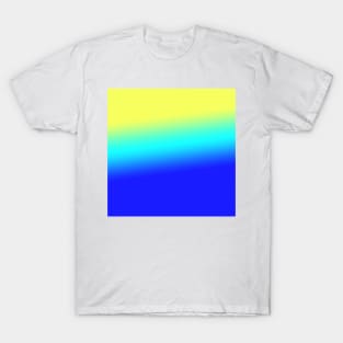 blue yellow green texture art T-Shirt